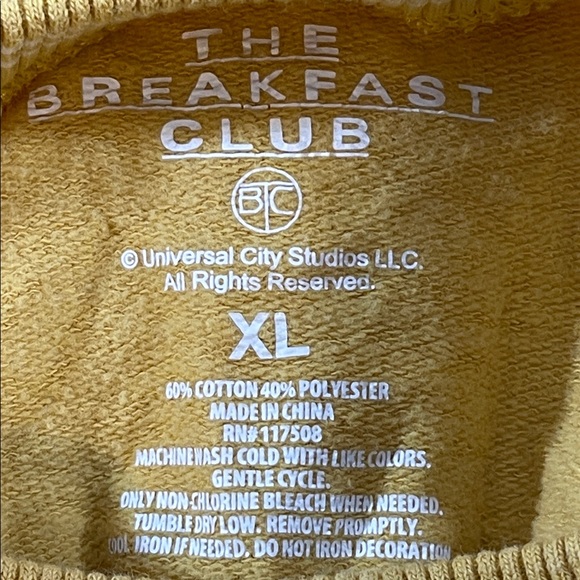 The Breakfast Club Shermer High School Varsity Long Sleeves Sweatshirt Size XL - Picture 5 of 5
